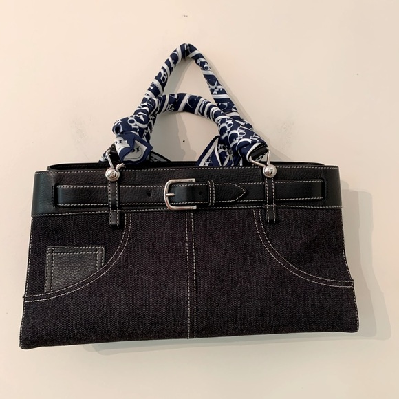 Vintage Dior denim buckle bag - Picture 1 of 12